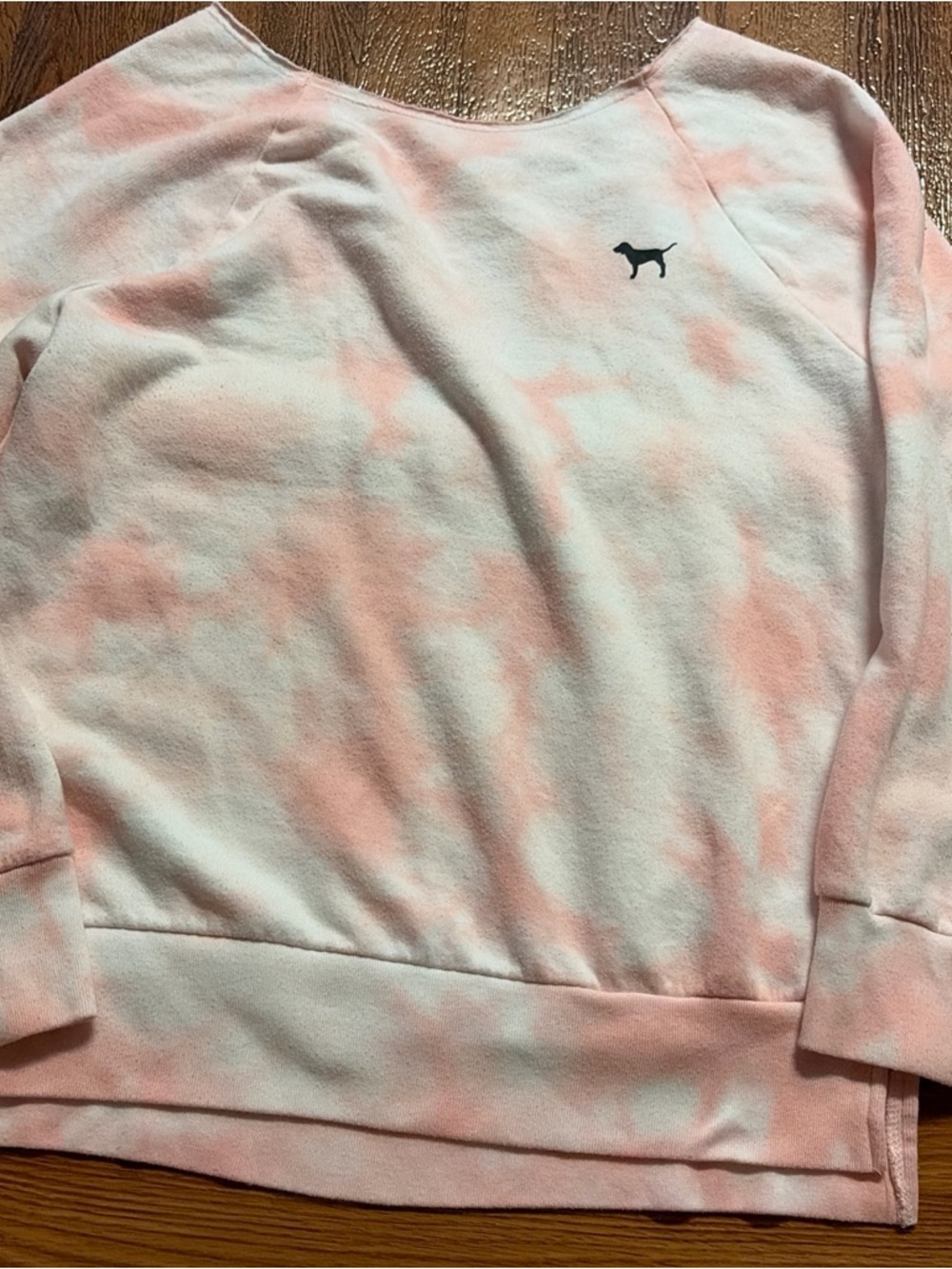 Victoria’s Secret Pink Tie-Dye Pullover with Dog Logo s